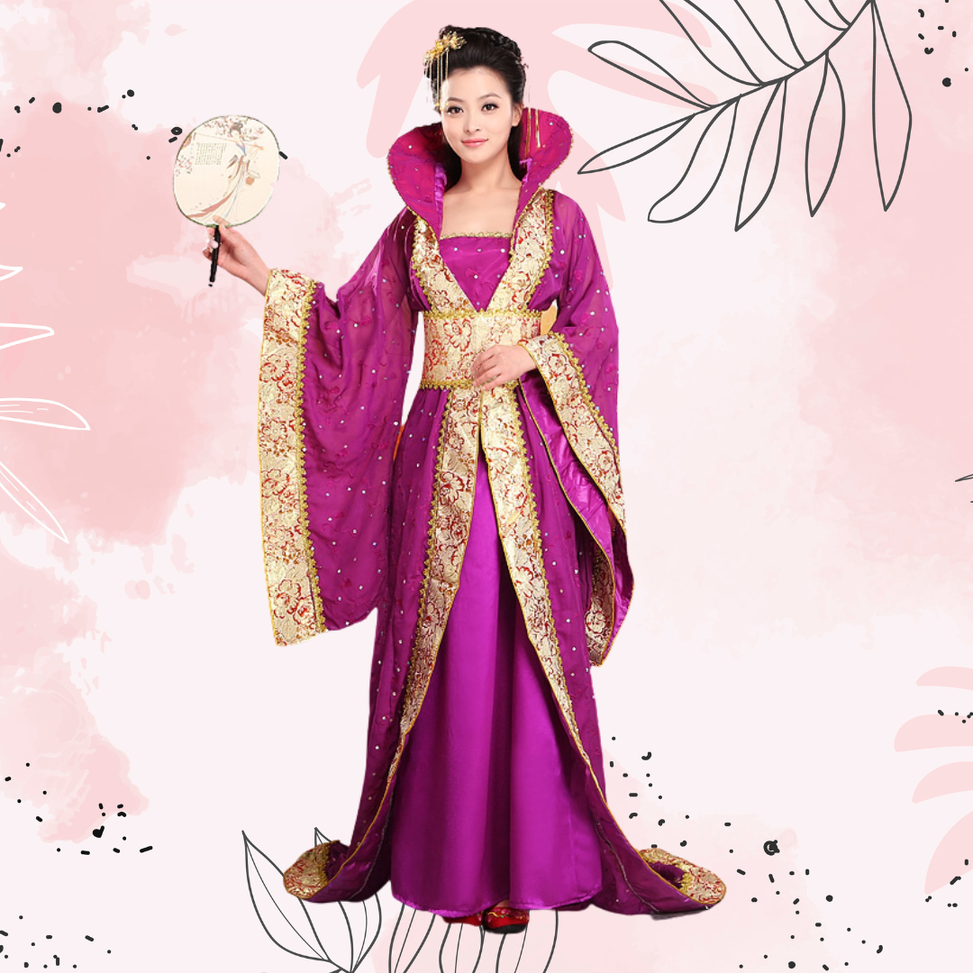 Hanappeal -Chinese Luxury Hanfu - Tang Dynasty, Queen and Fairy Princess Ancient Clothing